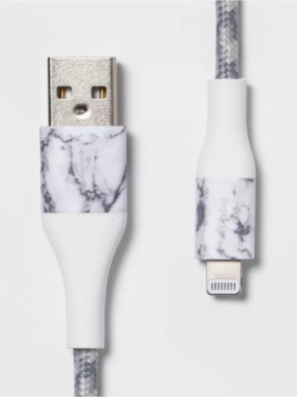 Heyday 6ft USB-A to Fast Braided Cable Marble Phone‎ Charger NEW NIB